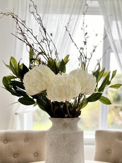 Large White Chrysanthemum-Per Stem