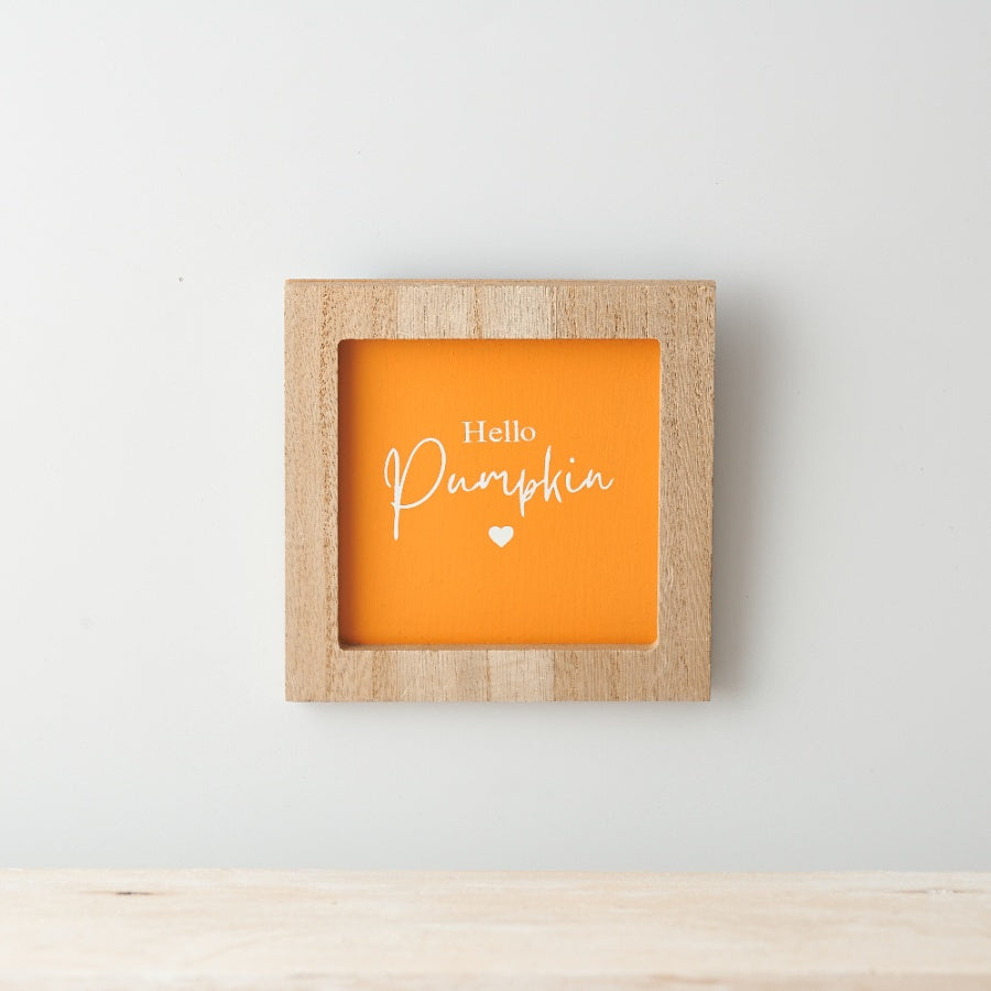 Hello Pumpkin Plaque