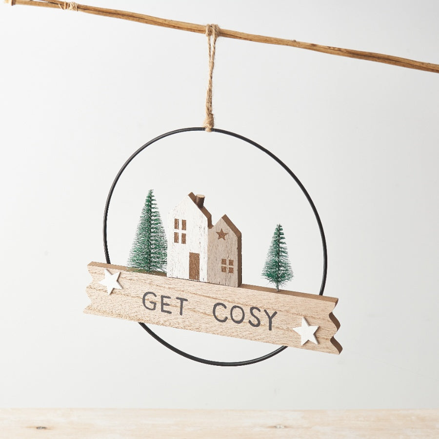 Get Cosy Wreath Sign