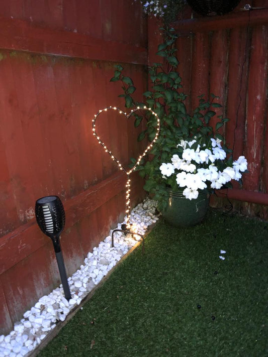 Metal Heart Garden Spike