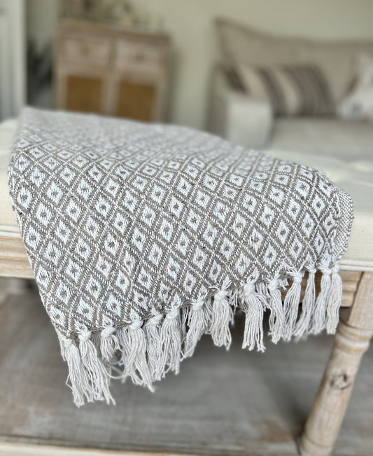 Casablanca Taupe Throw