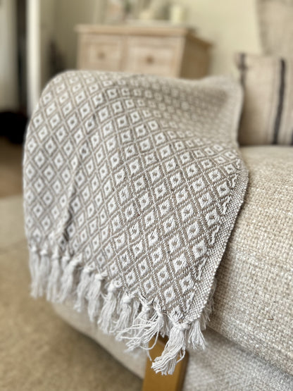 Casablanca Taupe Throw