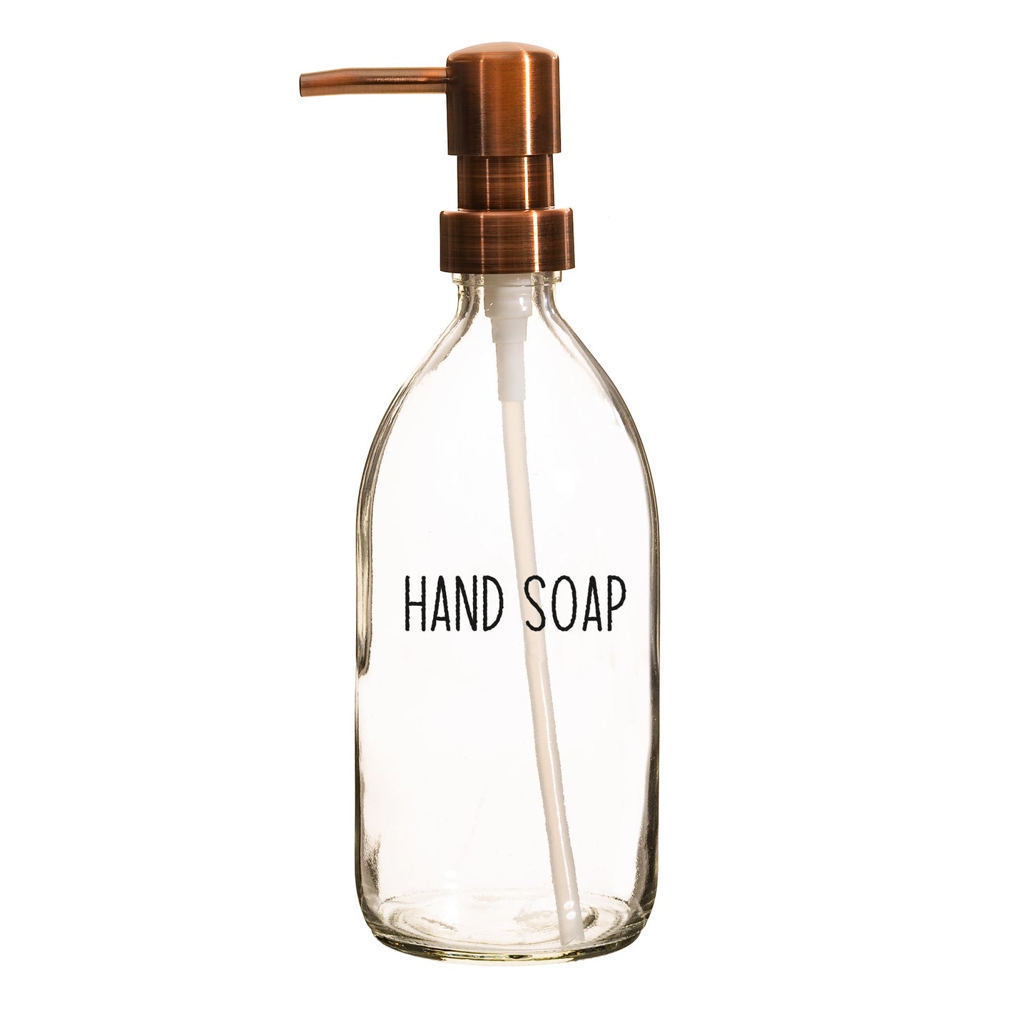 Hand Soap Refillable Bottle With Brass Pump