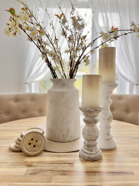 Medium Stone Candlestick