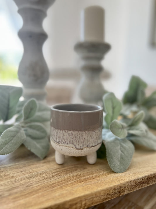 Mojave Glaze Grey Planter