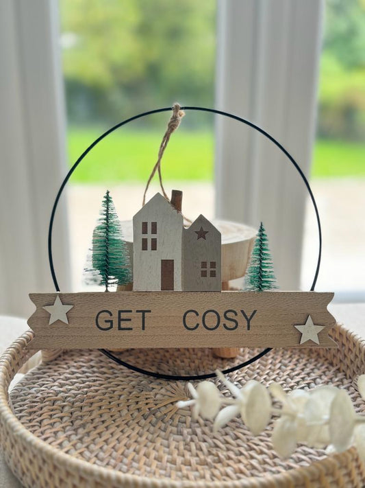 Get Cosy Wreath Sign