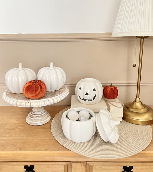 Ceramic Pumpkin Storage Pot