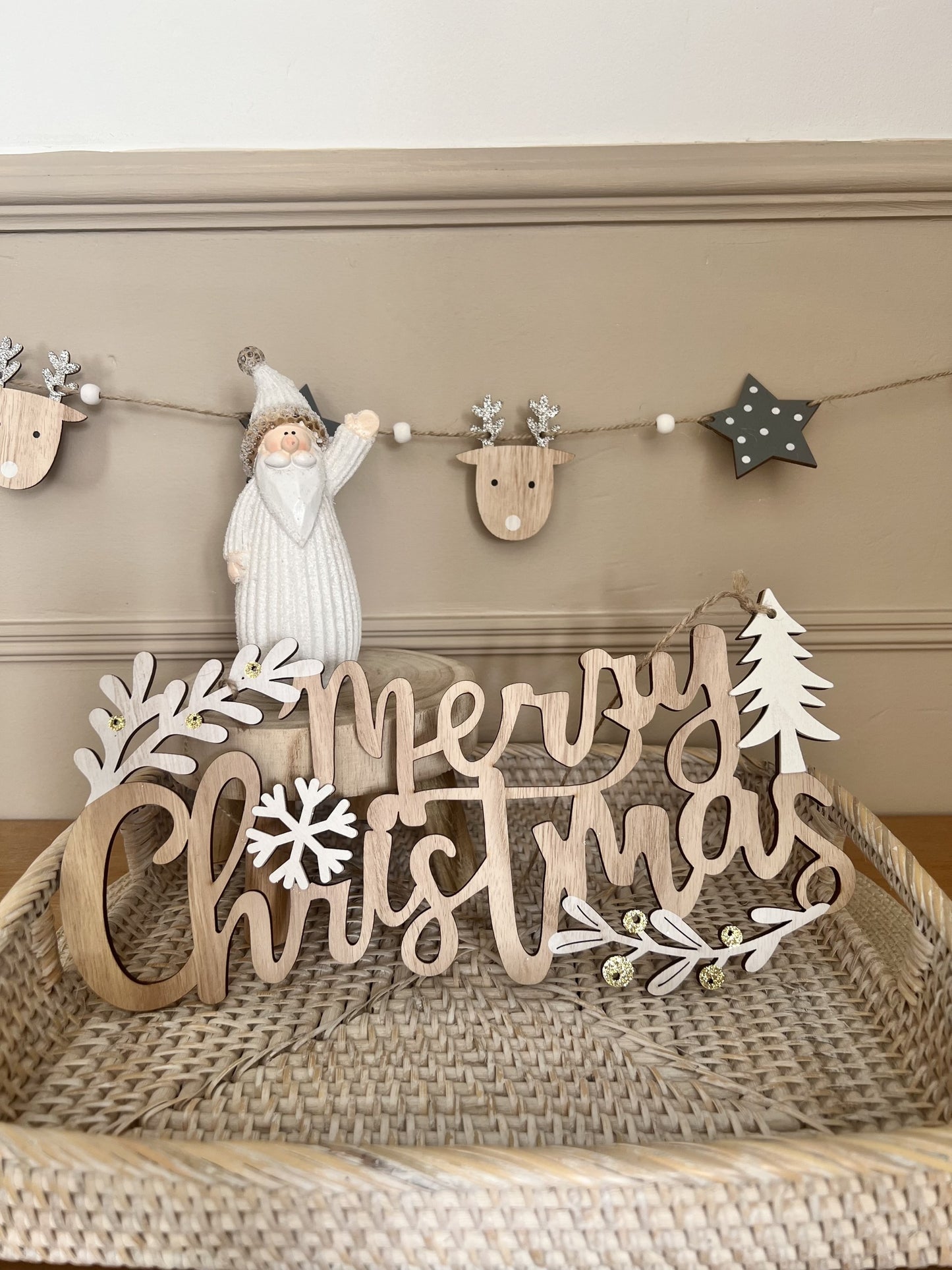 Wooden Merry Christmas Sign